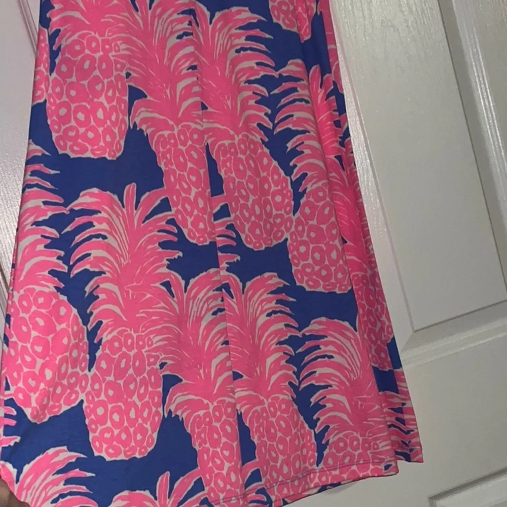 Lilly Pulitzer Pink and Blue Pineapple Mini Dress - Picture 7 of 8